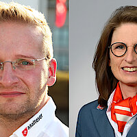 Zwei Mitglieder im Präsidium